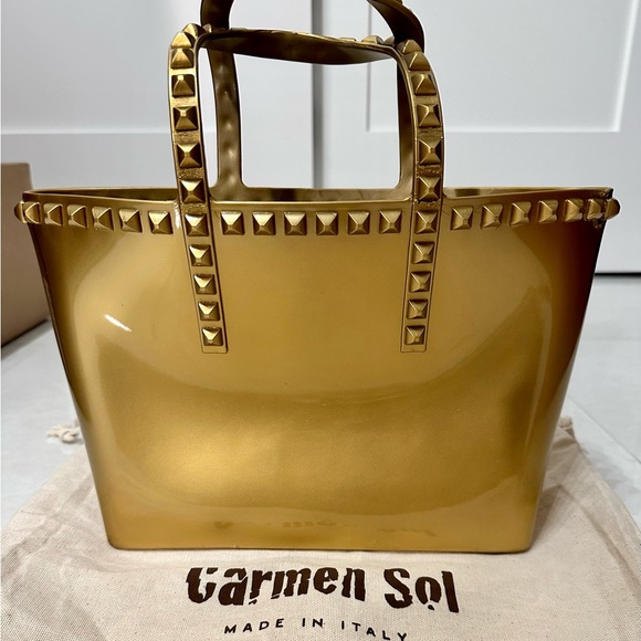 Carmen Sol Grazia Mini Tote Metallin - Picture 4 of 8